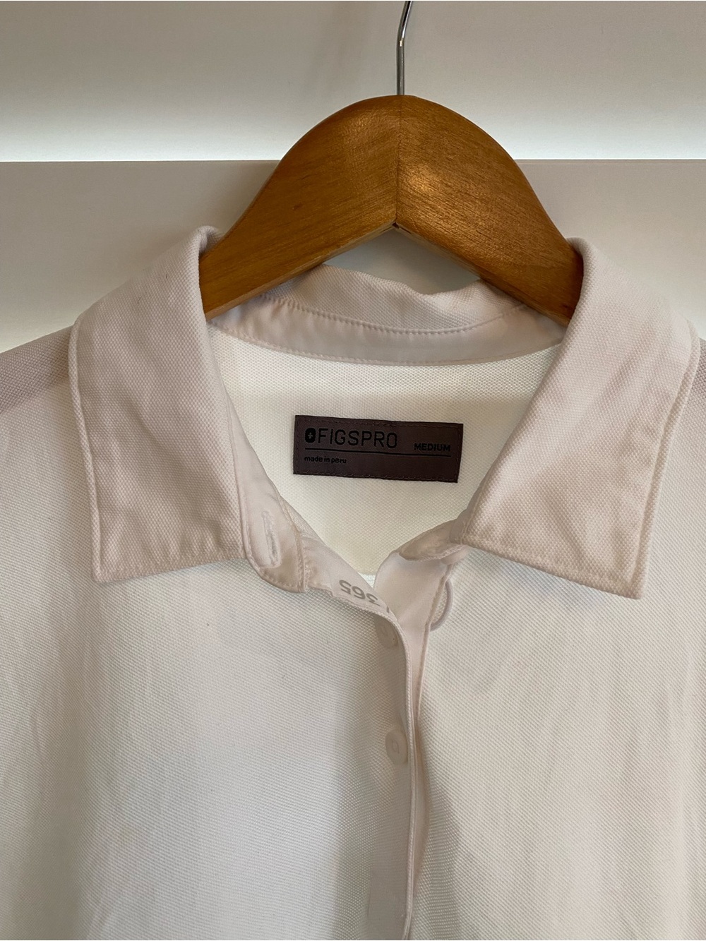 Figs Pro White Polo Shirt Womens Medium White
